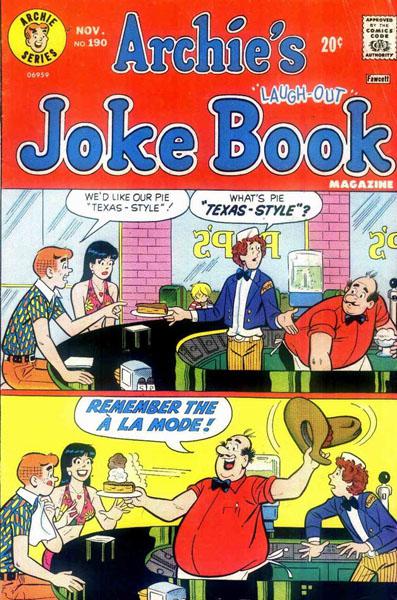 Archies Joke Book Magazine 190