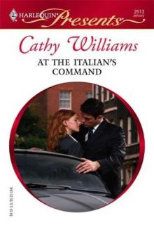At the Italian's Command book cover