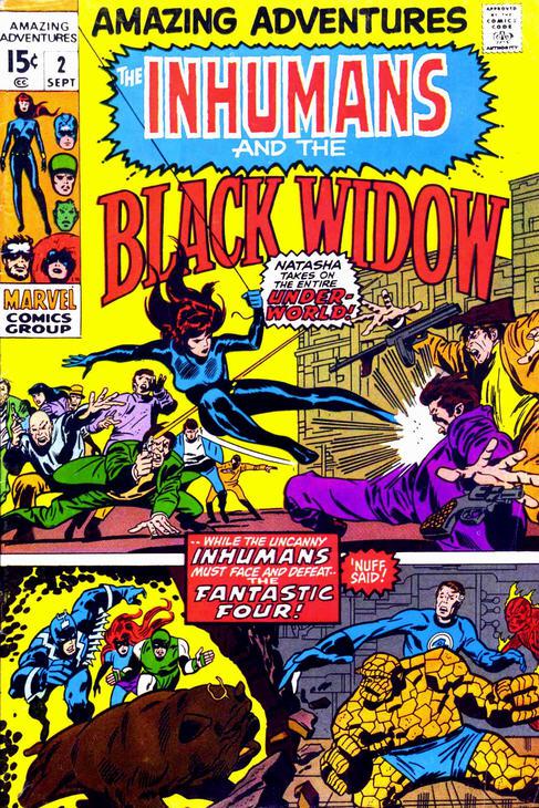 The Inhumans and the Black Widow Friend Against Friend