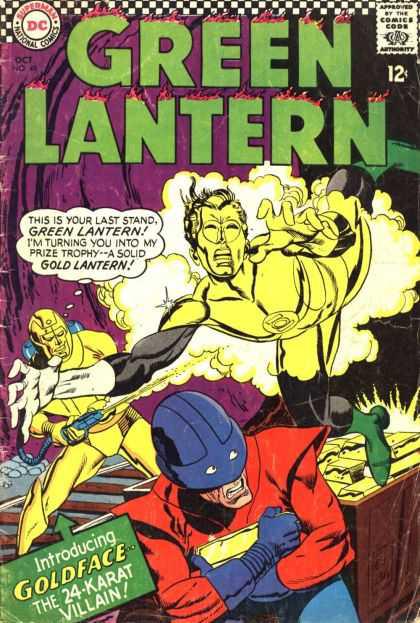 Goldfaces Grudge Fight Against Green Lantern
