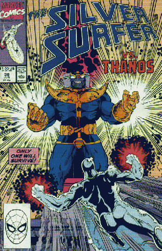 Silver Surfer vs Thanos